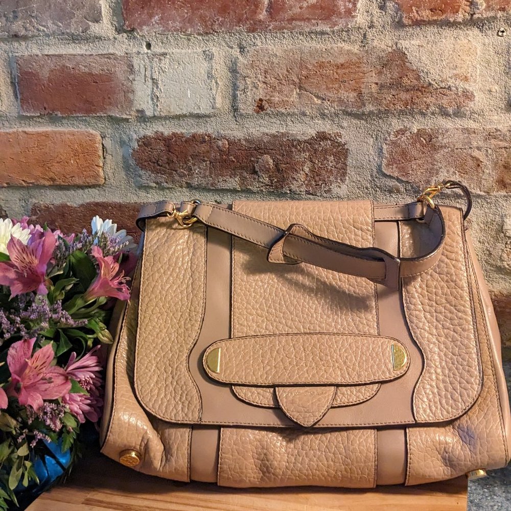 Marc Jacobs Genuine Leather Satchel Tote Handbag